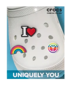 CROCS NEW ARRIVALS Feel The Love 3 Pack Jibbitz