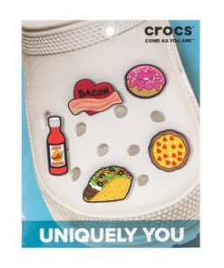 CROCS Trendy Food 5 Pack Jibbitz NEW ARRIVALS