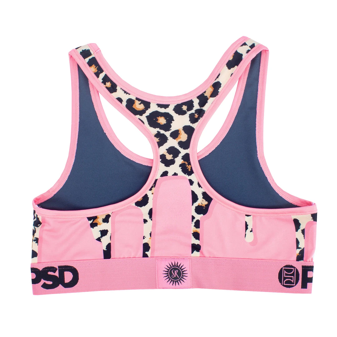 PSDxSommer Ray Cheetah Drip Sports Bra - Womens BEST SELLERS