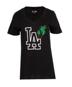 NEW ERA Dodgers LA Palm Tree Tee - Womens