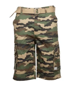 PRO CLUB BEST SELLERS Belted Twill Cargo Short - Mens