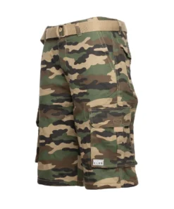 PRO CLUB BEST SELLERS Belted Twill Cargo Short - Mens