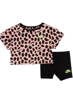 NIKE AOP Boxy Tee Bike Short Set - Girls TOD BEST SELLERS