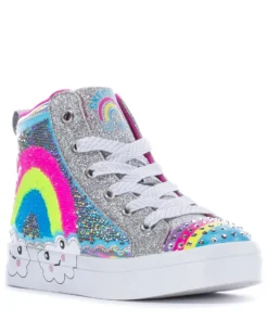 SKECHERS BEST SELLERS Flip Kicks Rainbow Cloud Hi Top - Kids