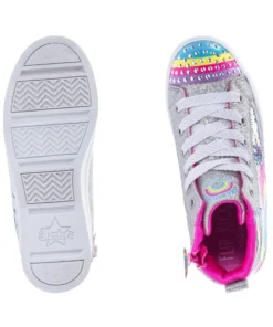SKECHERS BEST SELLERS Flip Kicks Rainbow Cloud Hi Top - Kids