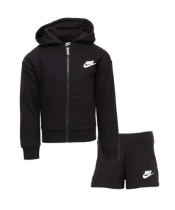 NIKE Club Fleece FZ Short Set - Girls 4-6X BEST SELLERS