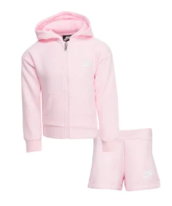 NIKE BEST SELLERS Club Fleece FZ Short Set - Girls 4-6X
