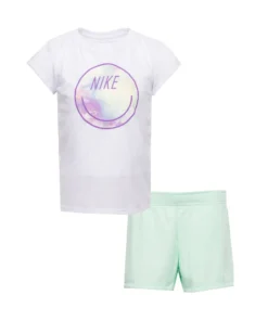 NIKE Smile Tee And Mesh Short Set - 4-6X