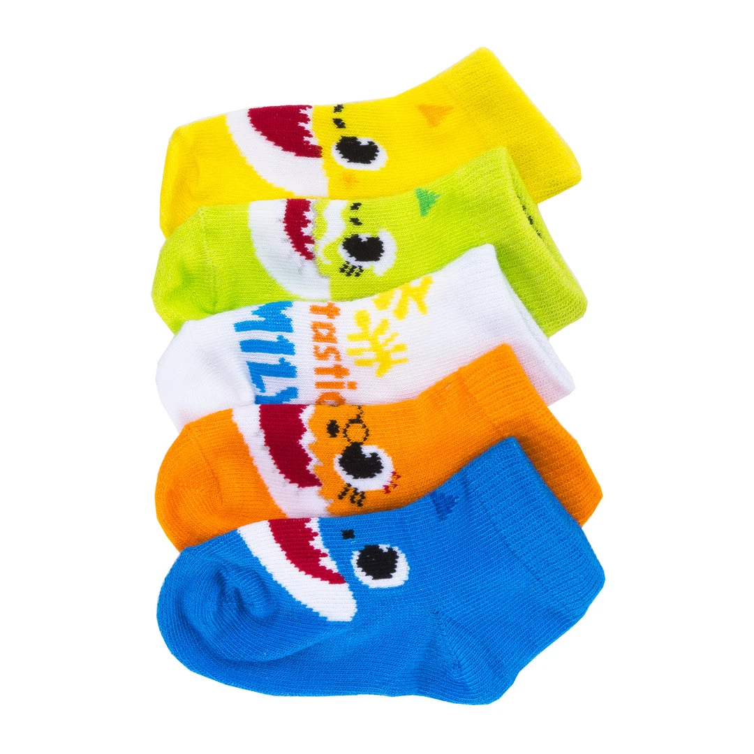 CHARACTER BEST SELLERS 5 Pack Infant Baby Shark Shorty