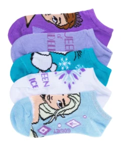 CHARACTER BEST SELLERS 5 Pack Kids Frozen 2 No Show