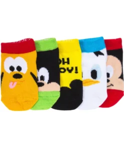 CHARACTER BEST SELLERS 5 Pack Infant Mickey & Friends Shorty