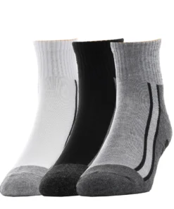 CATERPILLAR 3 Pack Mens Oversized CAT Logo Half Cushion Quarter BEST SELLERS