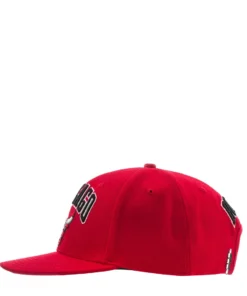 PRO STANDARD ACCESSORIES Bulls Stacked Logo Snapback Hat
