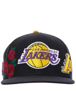 PRO STANDARD NEW ARRIVALS Lakers Roses Snapback Hat