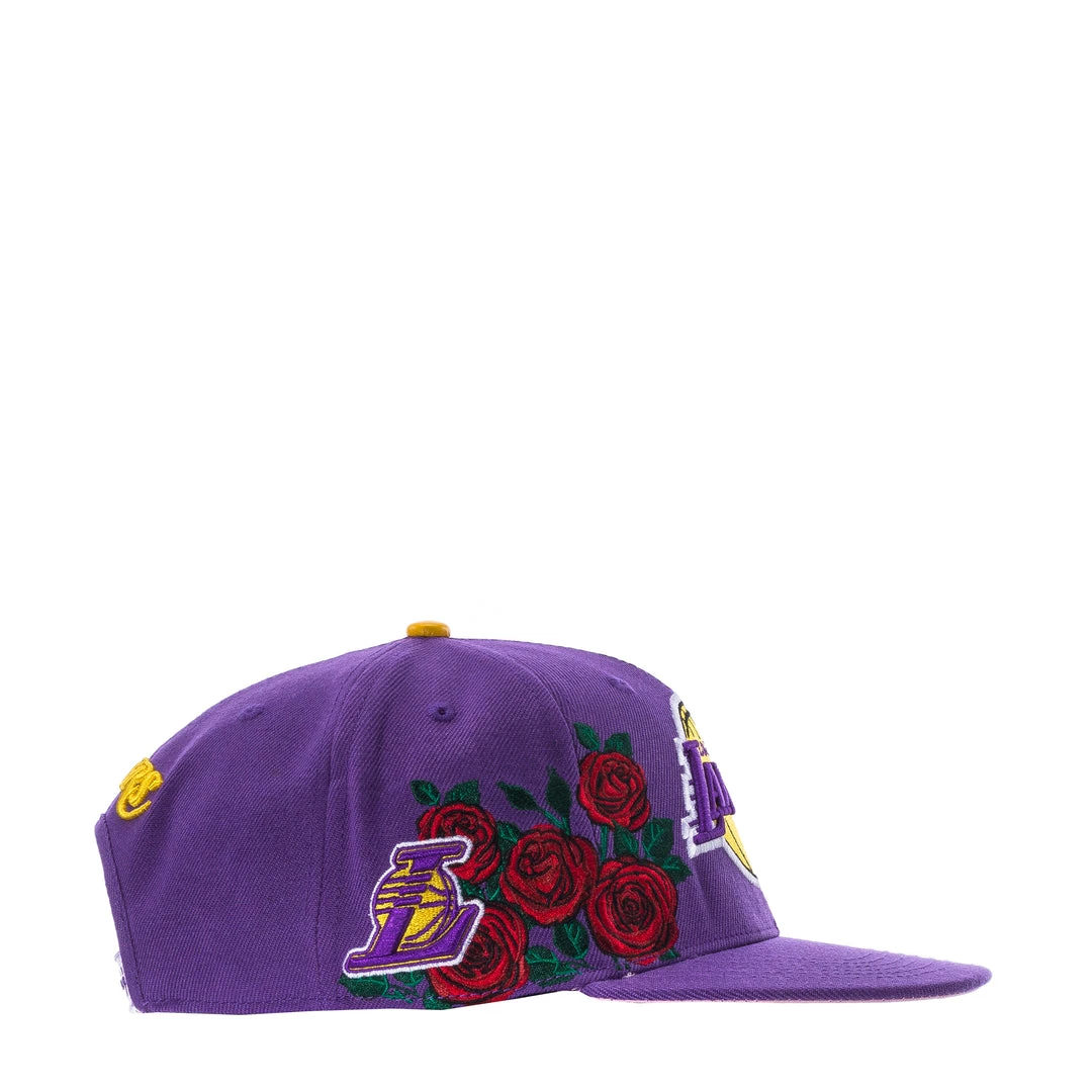 PRO STANDARD NEW ARRIVALS Lakers Roses Snapback Hat