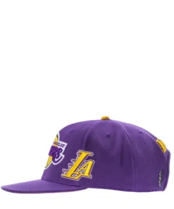 PRO STANDARD NEW ARRIVALS Lakers Roses Snapback Hat