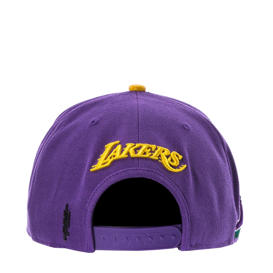 PRO STANDARD NEW ARRIVALS Lakers Roses Snapback Hat