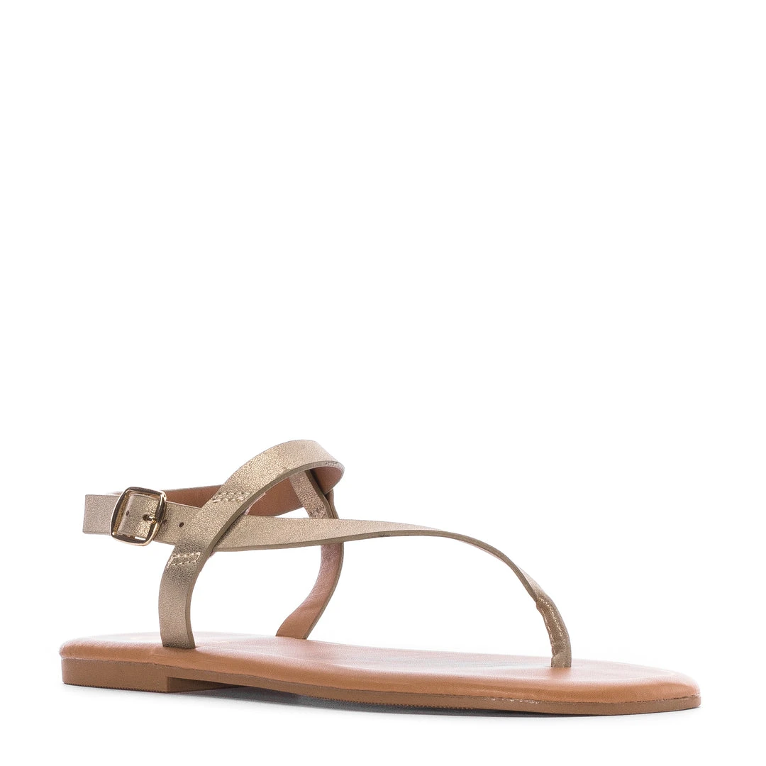 CELIA BEST SELLERS Calico Asymmetrical Sandal - Womens
