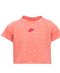 NIKE Crop Swooshfetti Tee - Girls 7-16x