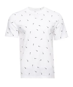 NIKE NEW ARRIVALS Club AOP Swoosh Tee - Mens