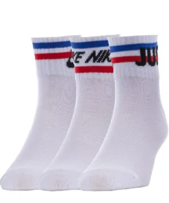 NIKE 3 Pack Unisex NSW Everyday Essential Striped Quarter