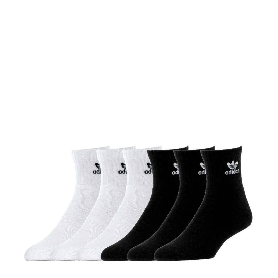 ADIDAS 6 Pack Youth Originals Trefoil Quarter