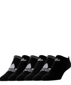 ADIDAS Socks 6 Pack Womens Originals Trefoil Superlite No Show