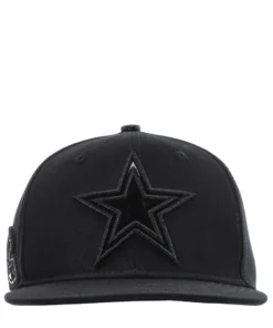 PRO STANDARD ACCESSORIES Cowboys Triple Black Logo Snapback Hat