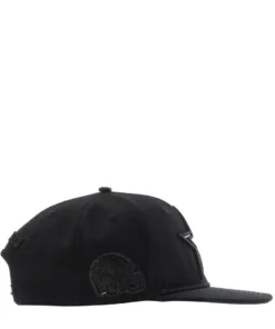 PRO STANDARD ACCESSORIES Cowboys Triple Black Logo Snapback Hat