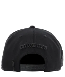 PRO STANDARD ACCESSORIES Cowboys Triple Black Logo Snapback Hat