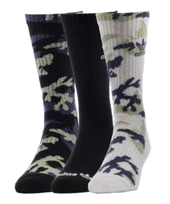 ADIDAS 3 Pack Mens Originals Camo Crew
