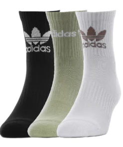 ADIDAS 3 Pack Mens Originals Icon Quarter BEST SELLERS