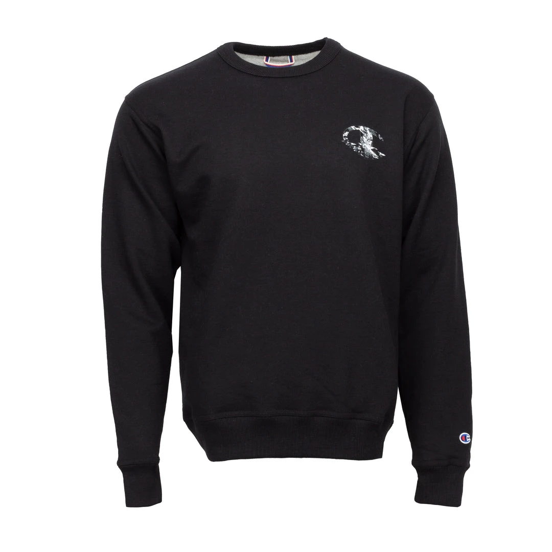 CHAMPION BEST SELLERS Powerblend Waves Graphic Crew - Mens