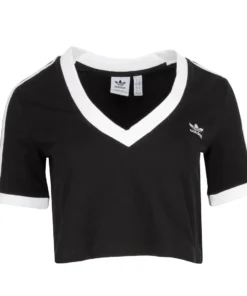 ADIDAS Cropped 3 Stripe Tee - Womens BEST SELLERS