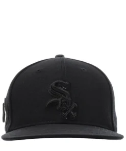 PRO STANDARD NEW ARRIVALS White Sox Triple Black Logo Snapback Hat