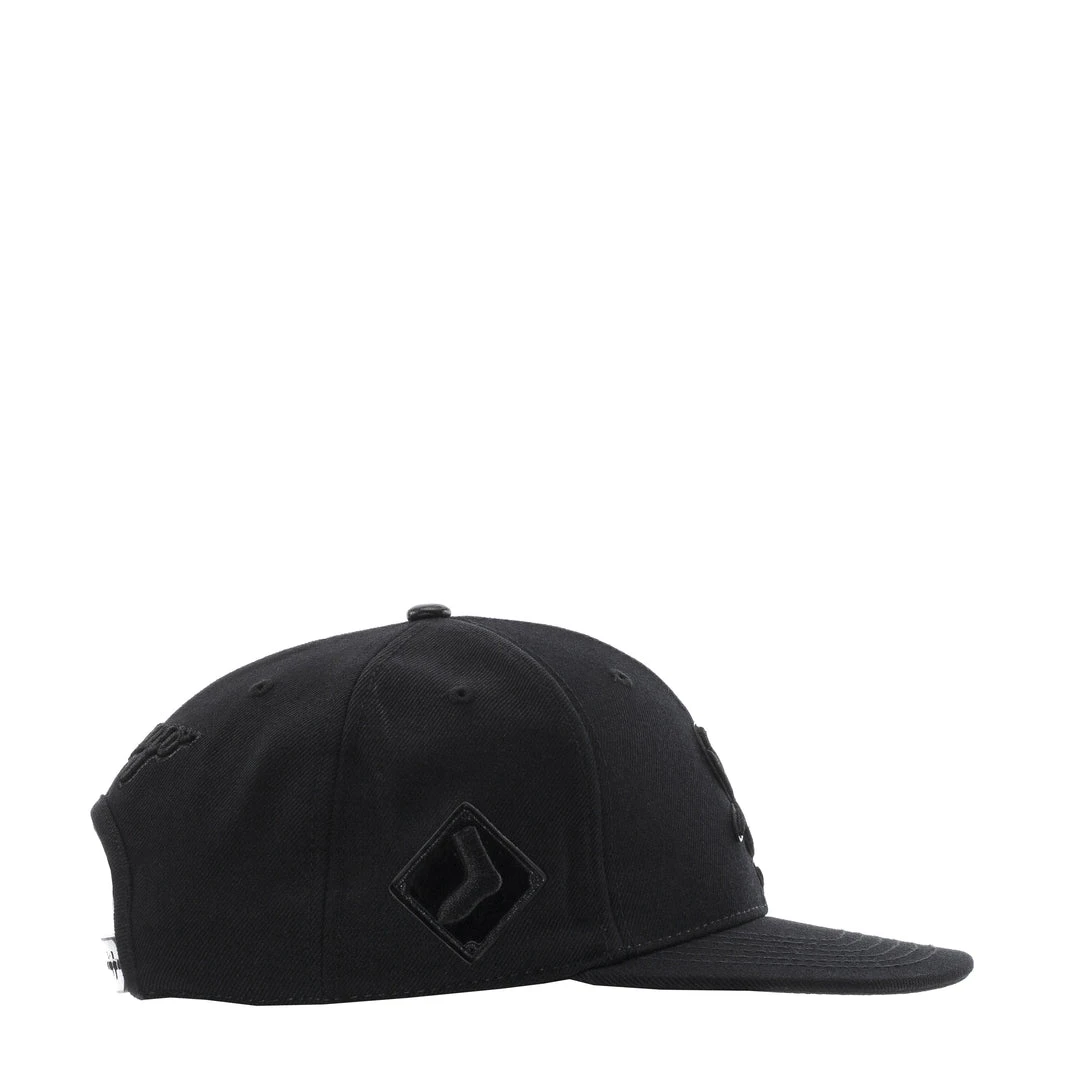 PRO STANDARD NEW ARRIVALS White Sox Triple Black Logo Snapback Hat