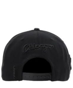 PRO STANDARD NEW ARRIVALS White Sox Triple Black Logo Snapback Hat