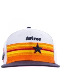 PRO STANDARD Astros Retro Stripes Snapback Hat