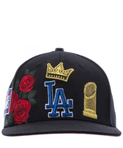 PRO STANDARD Dodgers City Double Front Logo Snapback Hat