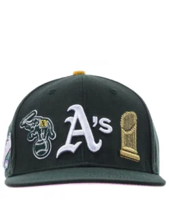 PRO STANDARD Athletics City Double Front Logo Snapback Hat