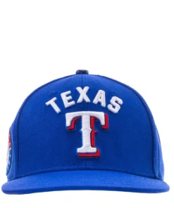 PRO STANDARD Rangers Stacked Logo Snapback Hat