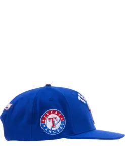 PRO STANDARD Rangers Stacked Logo Snapback Hat