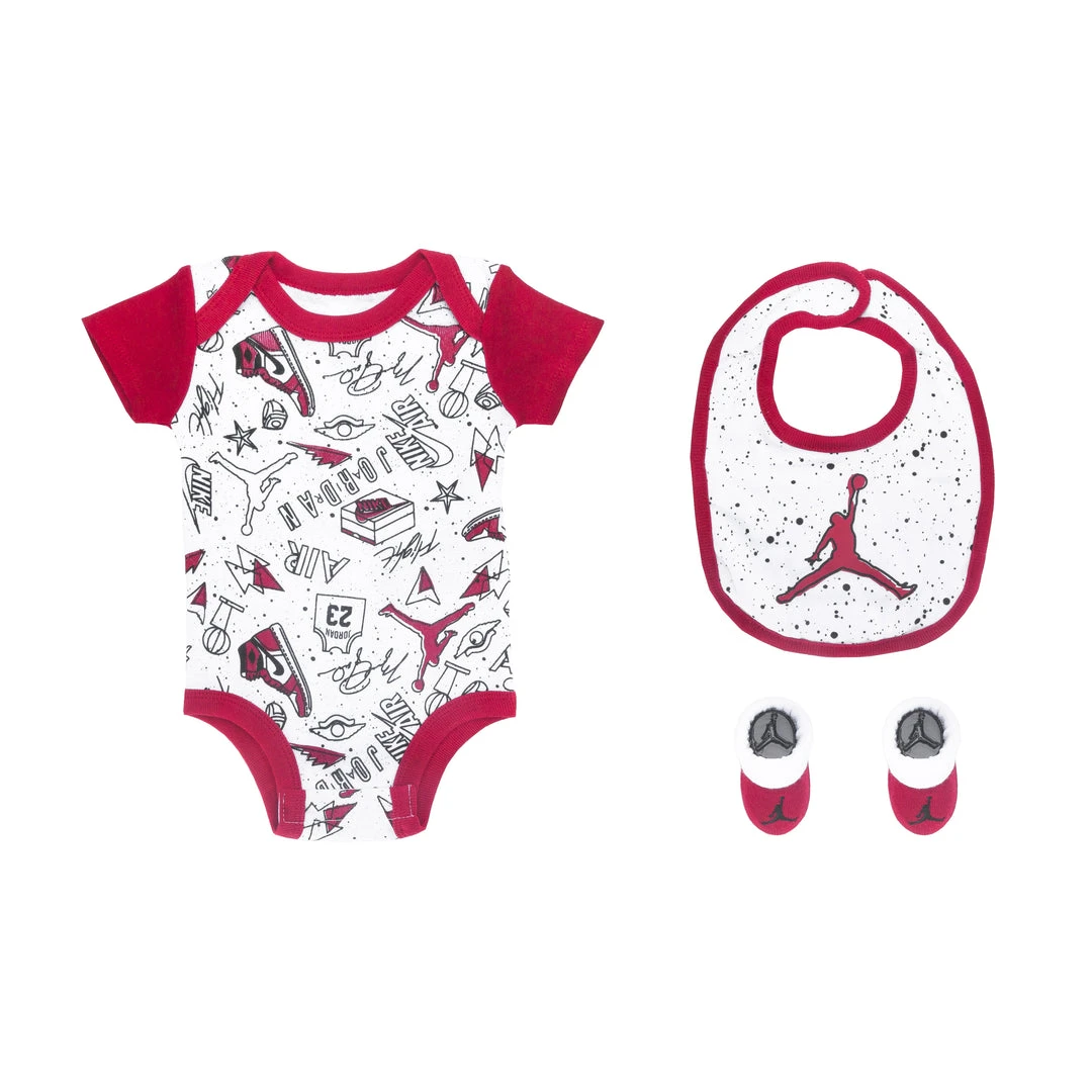 JORDAN BEST SELLERS Fun Flight AOP 3 PC Box Set - Boys Infant (0-6)