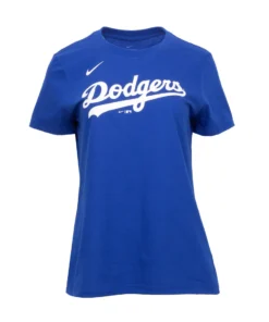 Dodgers Nike Wordmark Tee - Womens