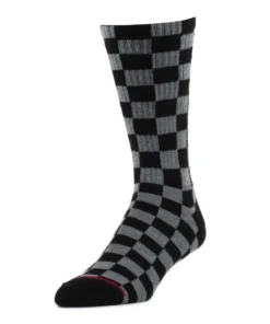 WSS Mens Half Cushion Checker Crew