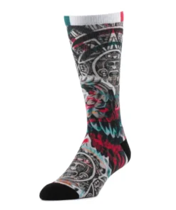 WSS Mens Half Cushion Aztec Calendar Crew