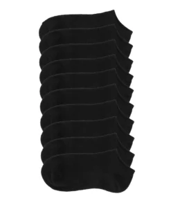 WSS 10 Pack Womens Solid No Show