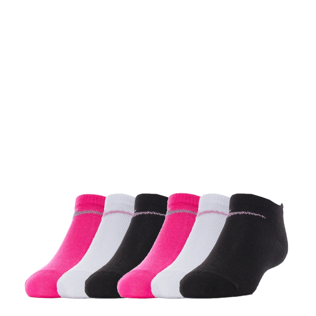 NIKE 6 Pack Infant Metallic Swoosh No Show BEST SELLERS