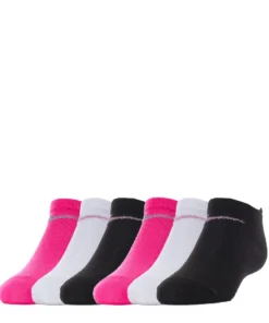 NIKE BEST SELLERS 6 Pack Toddler Metallic Swoosh No Show