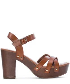 CELIA Woody Strappy Wood Heel - Womens